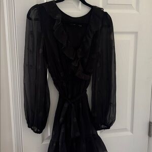 DO+BE Black Ruffled Dress
